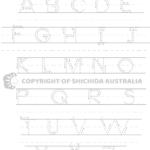 Alphabet Writing Worksheet 2: Free Letter Tracing For Kids Inside Letter Tracing Worksheets Australia