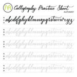 Beginner Printable Calligraphy Practice Sheets   Printable Party In Free Letter Tracing Worksheets Calligraphy