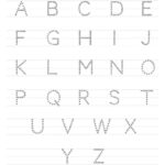 Buy Printable Worksheets Trace The Letters Uppercase A   Z Intended For Letter Tracing Worksheets A To Z