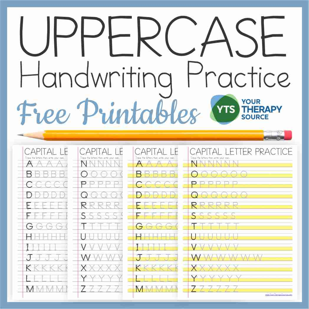 Capital Letter Tracing Worksheets Pdf - Free - Your Therapy Source with Letter Tracing Worksheets Free Download For Adults