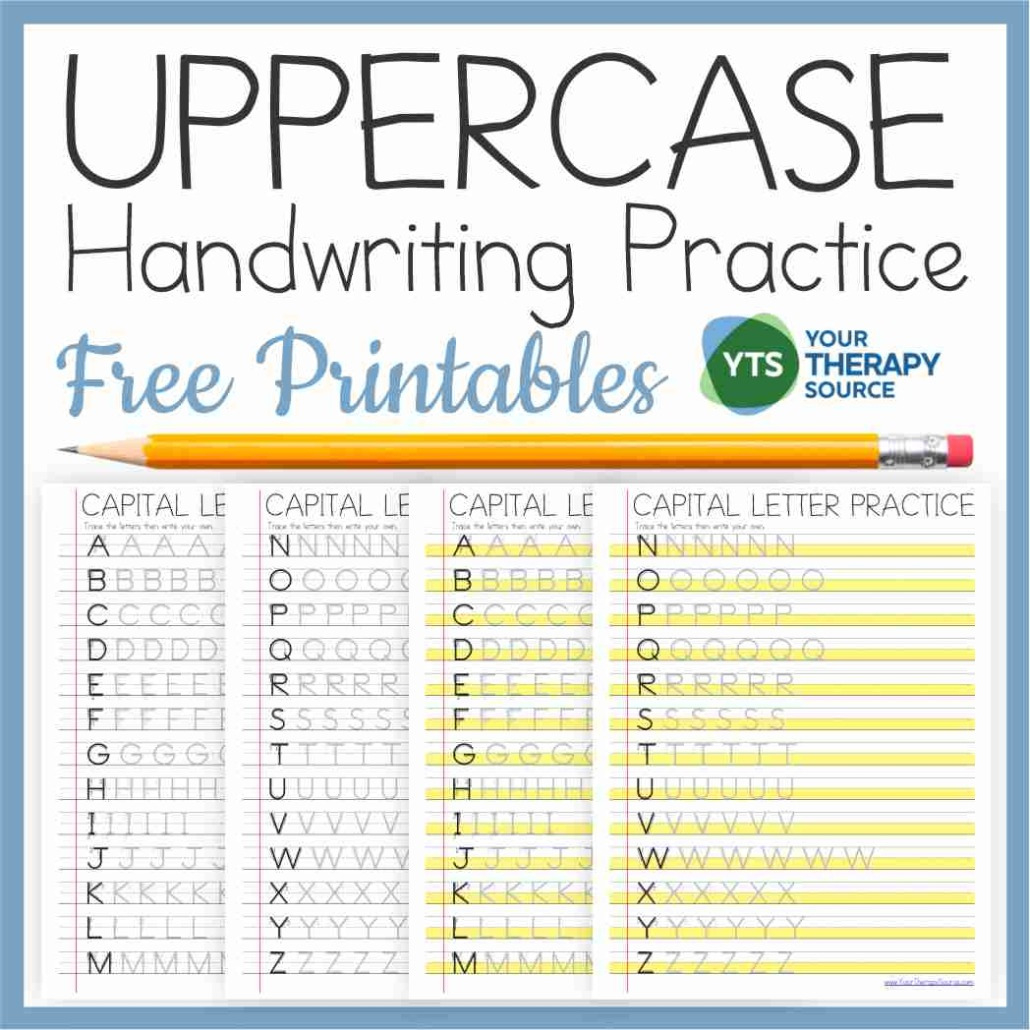 Capital Letter Tracing Worksheets Pdf - Free - Your Therapy Source with regard to Capital Letter Tracing Worksheets Free Download