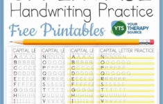 Capital Letter Tracing Worksheets Pdf - Free - Your Therapy Source with Uppercase Letter Tracing Worksheets Free Download