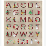 Christmas Alphabet Cross Stitch Patternlucie Heaton, Pdf Within Christmas Cross Stitch Alphabet Free