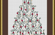 Christmas Tree Alphabet Sampler Cross Stitch Pattern 1182 regarding Christmas Cross Stitch Alphabet Free