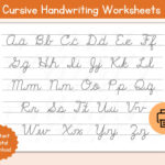 Cursive Alphabet Tracing Worksheet / Printable Cursive Alphabet For Letter Tracing Worksheets Cursive