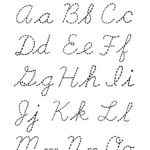 Cursive Letter Tracing   Upper & Lower Case   Etsy In Cursive Uppercase And Lowercase Letter Tracing Worksheets