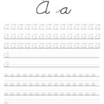 Cursive Writing Practice Sheets (Pdf)   Readingvine Regarding Letter Tracing Worksheets Cursive Writing Practice Sheets AZ