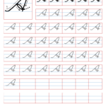 Cursive Writing Worksheets Throughout Letter Tracing Worksheets Cursive Writing Practice Sheets Az
