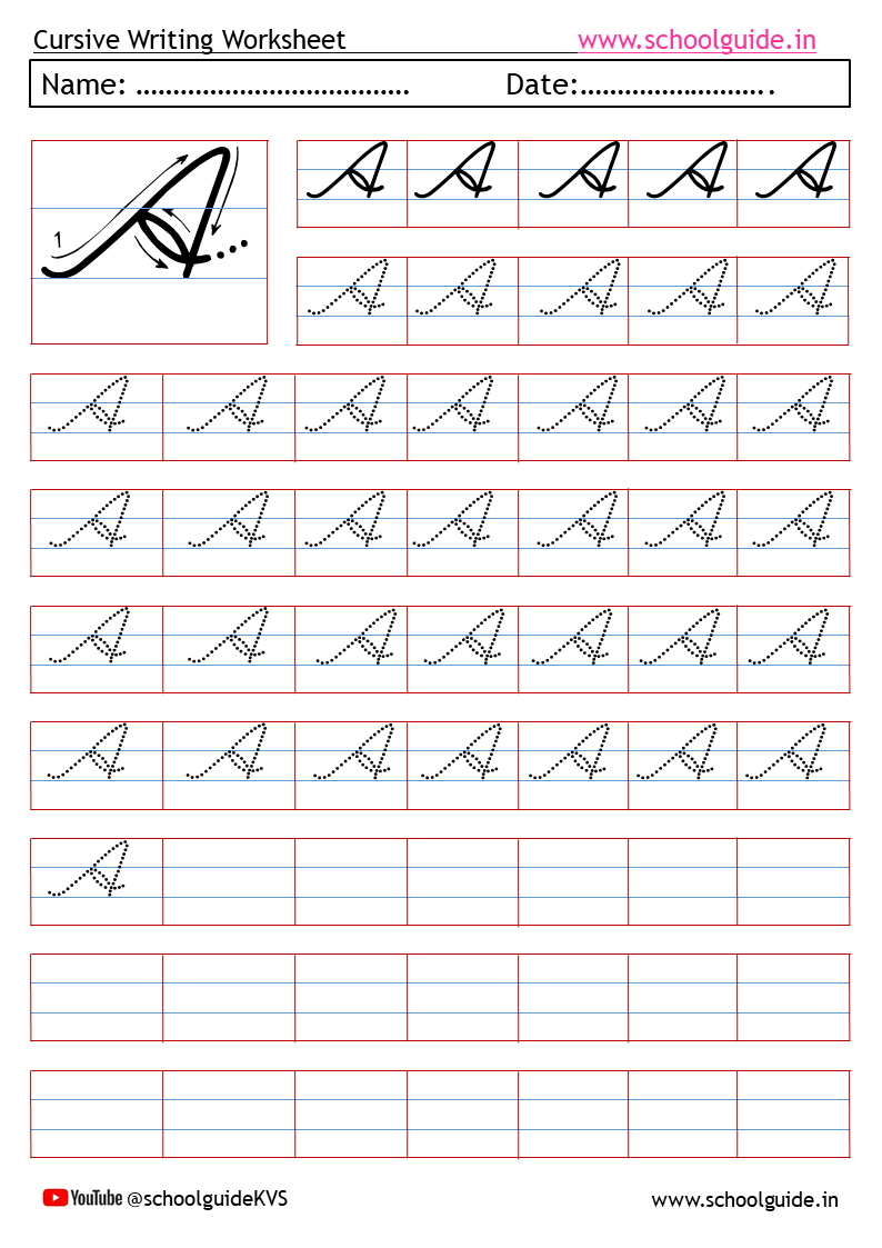 Cursive Writing Worksheets throughout Letter Tracing Worksheets Cursive Writing Practice Sheets Az