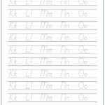 D'Nealian Worksheets With D&#039;nealian Letter Tracing Worksheets