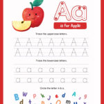 English Alphabet Tracing Worksheet Pdf   A To Z Worksheet Store With Regard To Letter A Worksheet Tracing