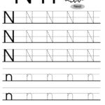 English For Kids Stepstep: Letter N Worksheets, Flash Cards Inside Letter N Tracing Worksheets