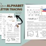 Filipino Alphabet Letter Tracing (26 Pages) Filipino Worksheet For Throughout Letter Tracing Worksheets Free Download Philippines