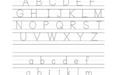 Free Alphabet Tracing Sheets - Lewis Creative pertaining to Tracing Of Every Letter Dotted Outline