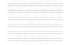Free Alphabet Tracing Sheets - Lewis Creative with regard to Blank Letter Tracing Worksheets