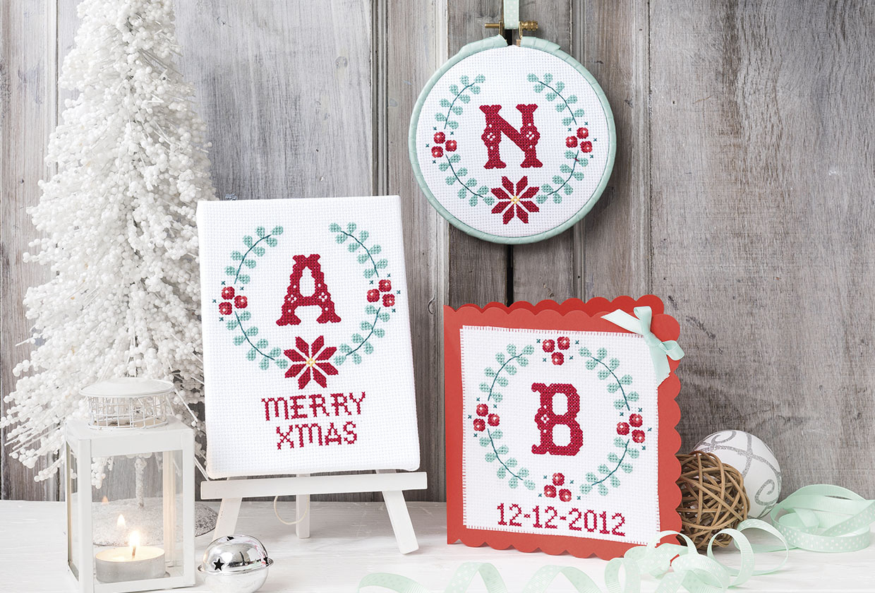 Free Cross Stitch Christmas Alphabet - Gathered regarding Christmas Cross Stitch Alphabet Free