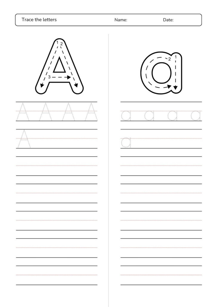Letter Tracing Worksheets 2nd Grade