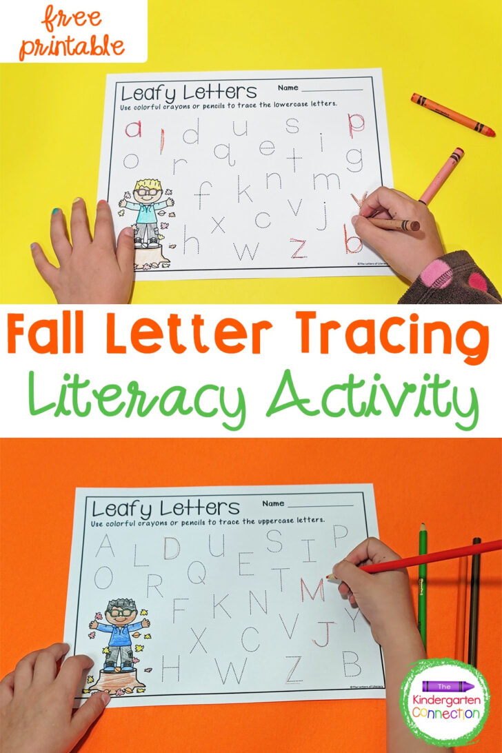 Fall Letter Tracing Worksheets