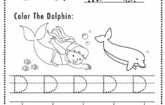 Free Letter D Tracing Worksheets (Printable) Mermaid Themed - Sly intended for Letter Tracing Worksheets D