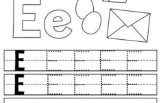 Free Letter E Worksheets For Preschool! ⋆ The Hollydog Blog in Letter E Tracing Worksheets Printable
