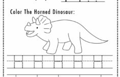 Free Letter H Tracing Worksheet (Printable) Dinosaur Themed - Sly throughout Letter H Tracing Worksheets For Preschool