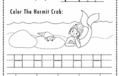 Free Letter H Tracing Worksheet (Printable) Mermaid Themed - Sly Spoon for Capital Letter H Tracing Worksheets