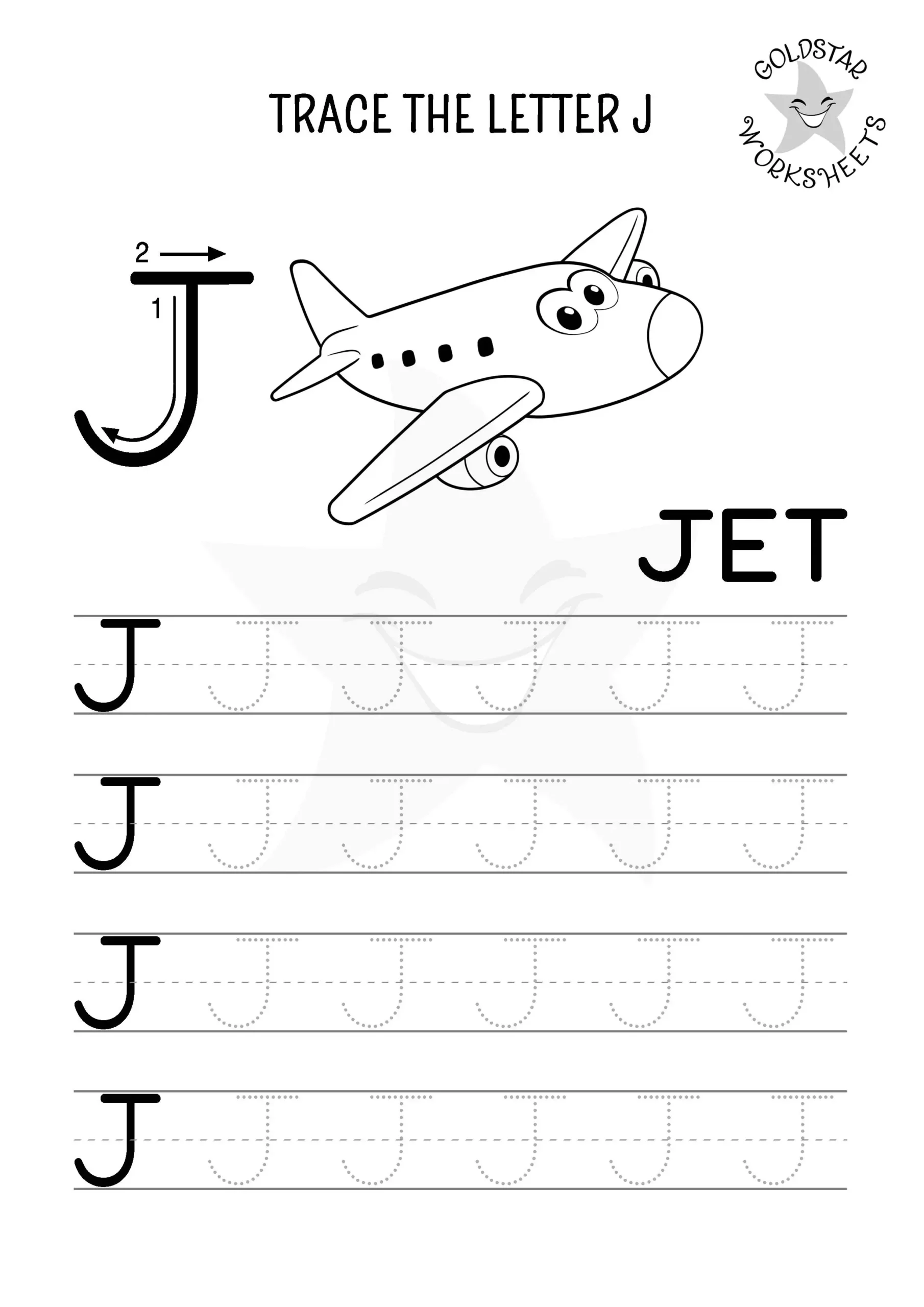 Free Letter J Tracing Worksheets – Fun &amp;amp; Educational For Kids! with regard to Capital Letter J Tracing Worksheets