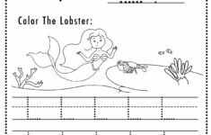 Free Letter L Tracing Worksheet (Printable) Mermaid Themed - Sly Spoon throughout Tracing Letter L Worksheets