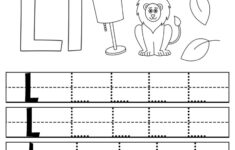 Free Letter L Worksheets For Preschool ⋆ The Hollydog Blog regarding Tracing Letter L Worksheet