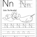 Free Letter N Tracing Worksheet (Printable) Mermaid Themed   Sly Spoon With Regard To Capital Letter N Tracing Worksheets