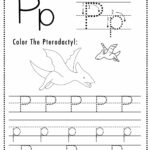 Free Letter P Tracing Worksheet (Printable) Dinosaur Themed   Sly In Free Printable Letter P Tracing Worksheets