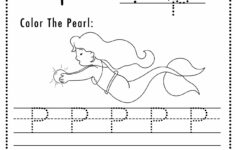 Free Letter P Tracing Worksheet (Printable) Mermaid Themed - Sly Spoon in Capital Letter P Tracing Worksheets