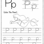 Free Letter P Tracing Worksheet (Printable) Mermaid Themed   Sly Spoon With Regard To Letter P Tracing Worksheets For Kindergarten