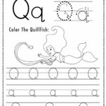 Free Letter Q Tracing Worksheet (Printable) Mermaid Themed   Sly Spoon With Capital Letter Q Tracing Worksheets
