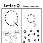 Free Letter Q Worksheets For Preschool ⋆ The Hollydog Blog Throughout Letter Q Tracing Worksheets For Preschool