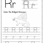 Free Letter R Tracing Worksheet (Printable) Dinosaur Themed   Sly Pertaining To Letter R Tracing Worksheets Preschool