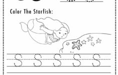 Free Letter S Tracing Worksheet (Printable) Mermaid Themed - Sly Spoon with Letter S Tracing Worksheets
