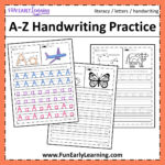 Free Letter Tracing Worksheets – A Z Handwriting Practice – Fun With Regard To Make Your Own Letter Tracing Worksheets