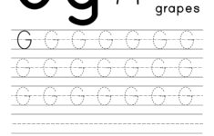 Free Letter Tracing Worksheets - Paper Trail Design in Capital Letter G Tracing Worksheets