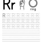 Free Letter Tracing Worksheets   Paper Trail Design In Capital Letter R Tracing Worksheets