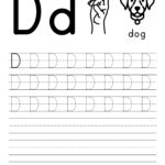 Free Letter Tracing Worksheets   Paper Trail Design Inside Capital Letter D Tracing Worksheets