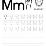 Free Letter Tracing Worksheets   Paper Trail Design With Regard To Letter Tracing Worksheets M