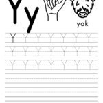 Free Letter Tracing Worksheets   Paper Trail Design Within Capital Letter Y Tracing Worksheets
