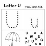 Free Letter U Worksheets For Preschool ⋆ The Hollydog Blog Within Tracing Letter U Worksheets For Preschool