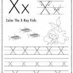 Free Letter X Tracing Worksheet (Printable) Mermaid Themed   Sly Spoon Intended For Tracing Letter X Worksheets