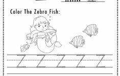 Free Letter Z Tracing Worksheet (Printable) Mermaid Themed - Sly Spoon intended for Letter Z Tracing Worksheets