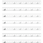 Free Printable Cursive Alphabet Practice Sheets: Lowercase S Inside Cursive Lowercase Letter Tracing Worksheets