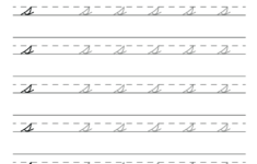 Free Printable Cursive Alphabet Practice Sheets: Lowercase S inside Cursive Lowercase Letter Tracing Worksheets