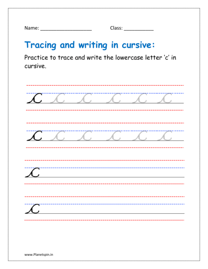 Free Cursive Lowercase Letter Tracing Worksheets Free Cursive Lowercase Letter Tracing Worksheets