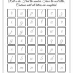 Free Printable Cursive Writing Worksheet Templates | Canva Inside Cursive Letter Tracing Worksheets